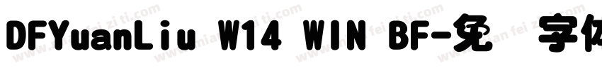 DFYuanLiu W14 WIN BF字体转换